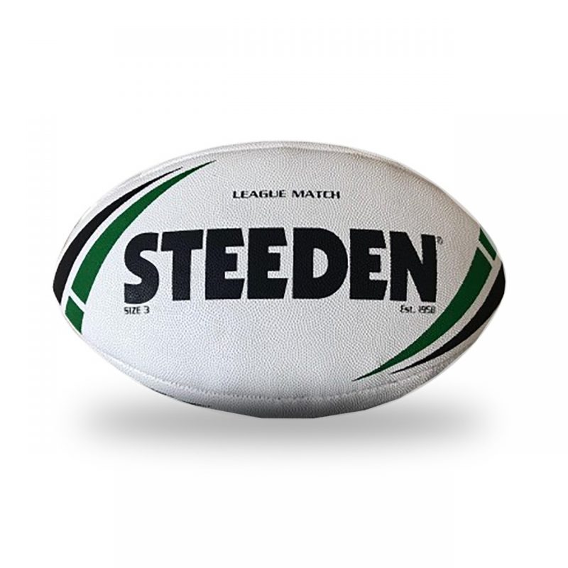 Steeden Classic Trainer Rugby League Training Ball White//Blue