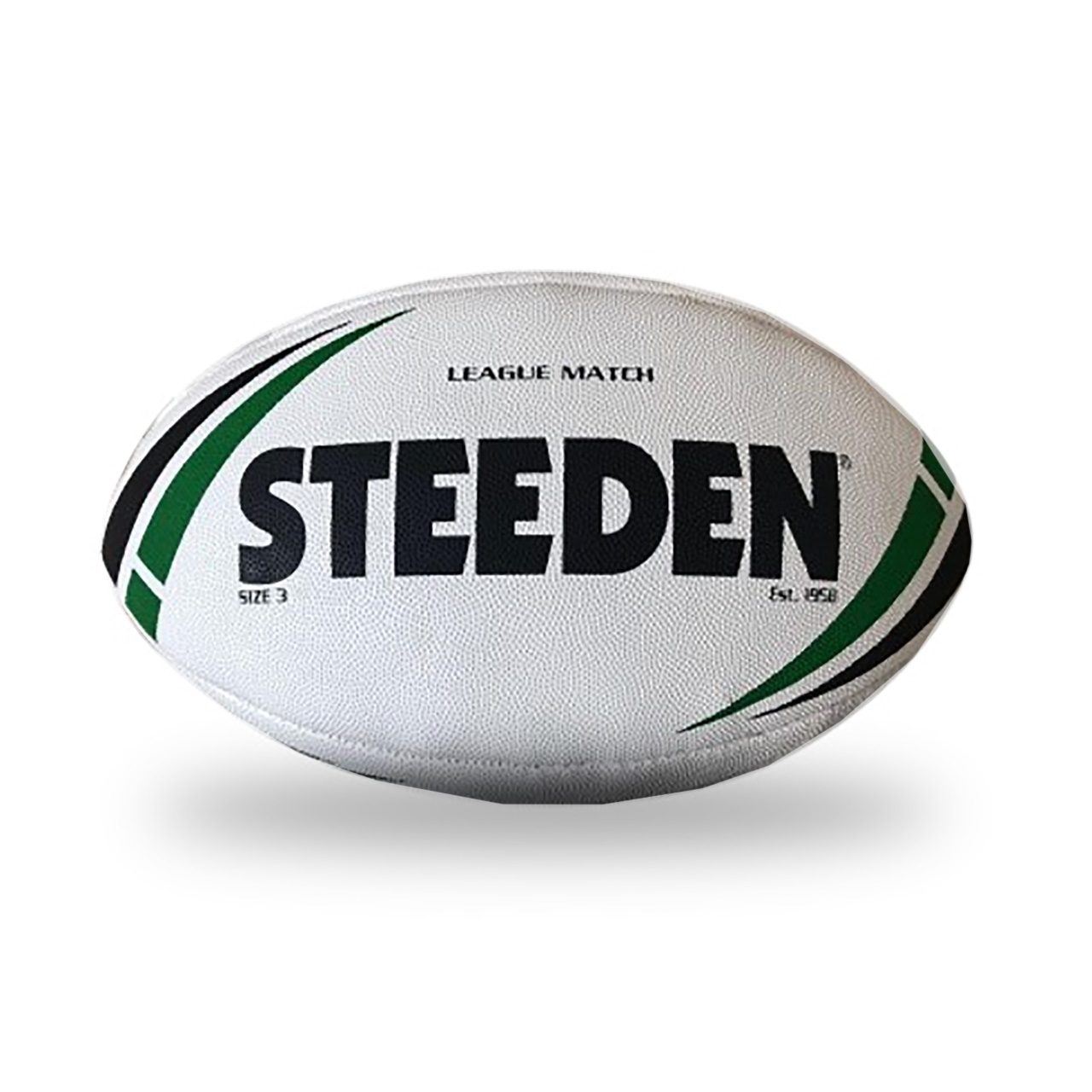 Size 3 Steeden NRL All Teams Football In White 